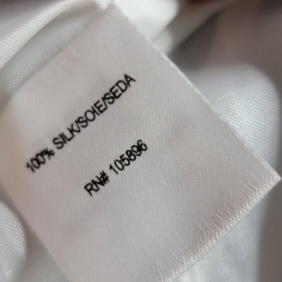 Worth 100% Silk Black White Red Straight Skirt Size 6 - Picture 13 of 13